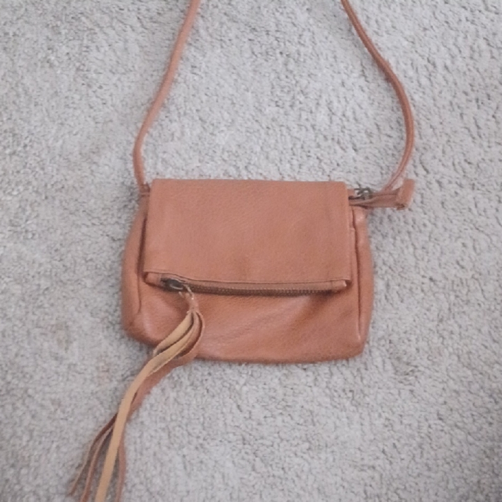 Mossimo Supply Co Tan Shoulder Bag with Adjustable Straps